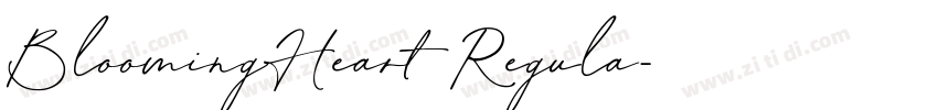 BloomingHeart Regula字体转换